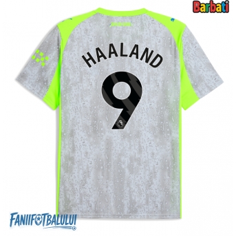 Manchester City Erling Haaland #9 Tricou Fotbal Replică 2025-26 Barbati Treilea